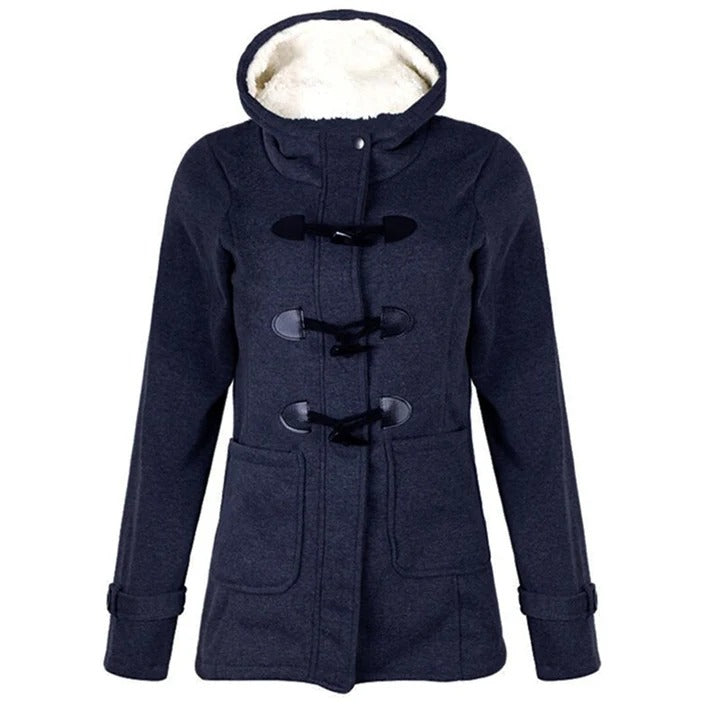 Toggle Front Hooded Coat