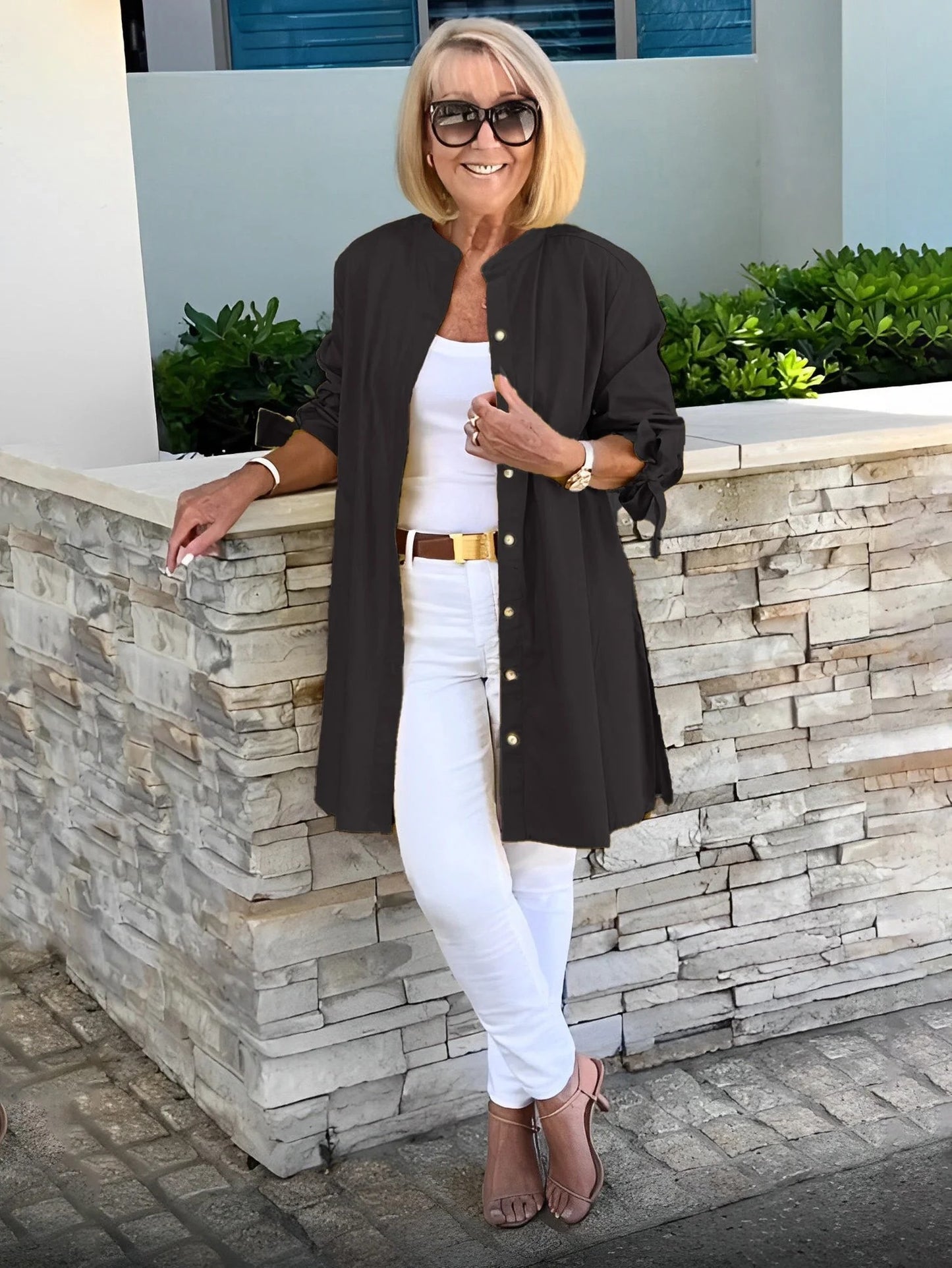 Button-Up Swing Tunic