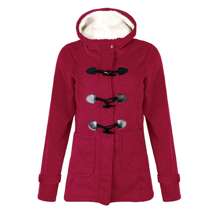 Toggle Front Hooded Coat