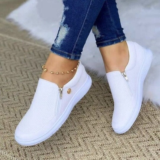Zip-Side Slip-On Sneakers