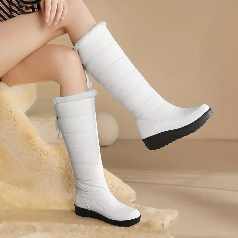 Fall Quilted Knee-High Boots