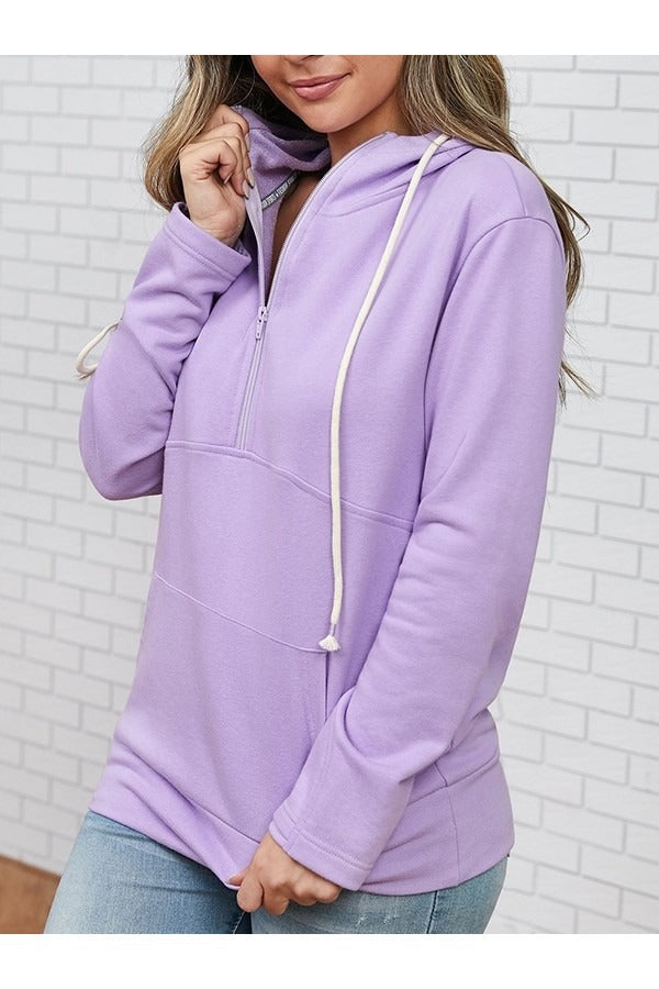 Fall Zip Front Hoodie