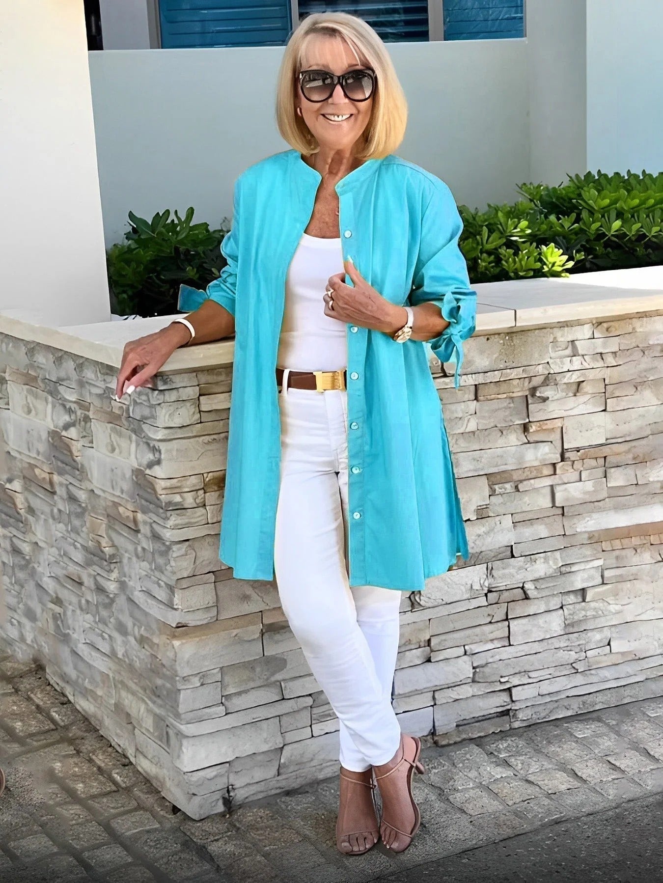 Button-Up Swing Tunic