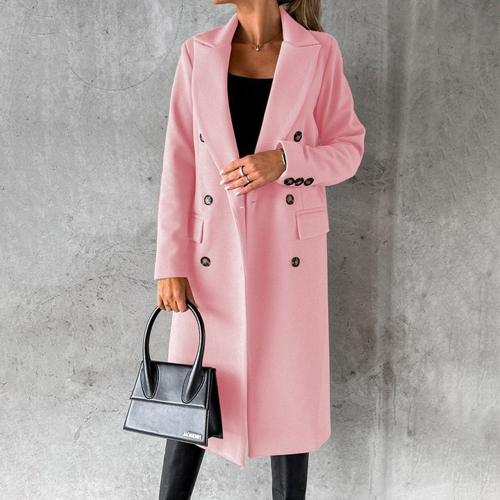 Classic Lapel Buttoned Overcoat
