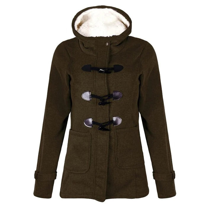 Toggle Front Hooded Coat
