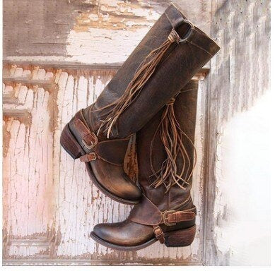 Fall Fringe Tall Boots