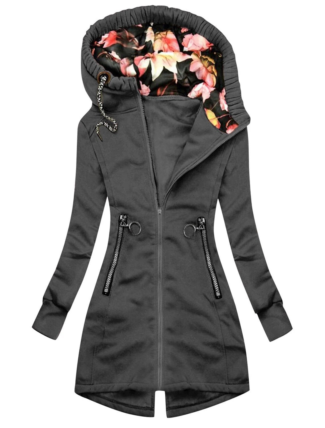 Asymmetrical Zip Hoodie