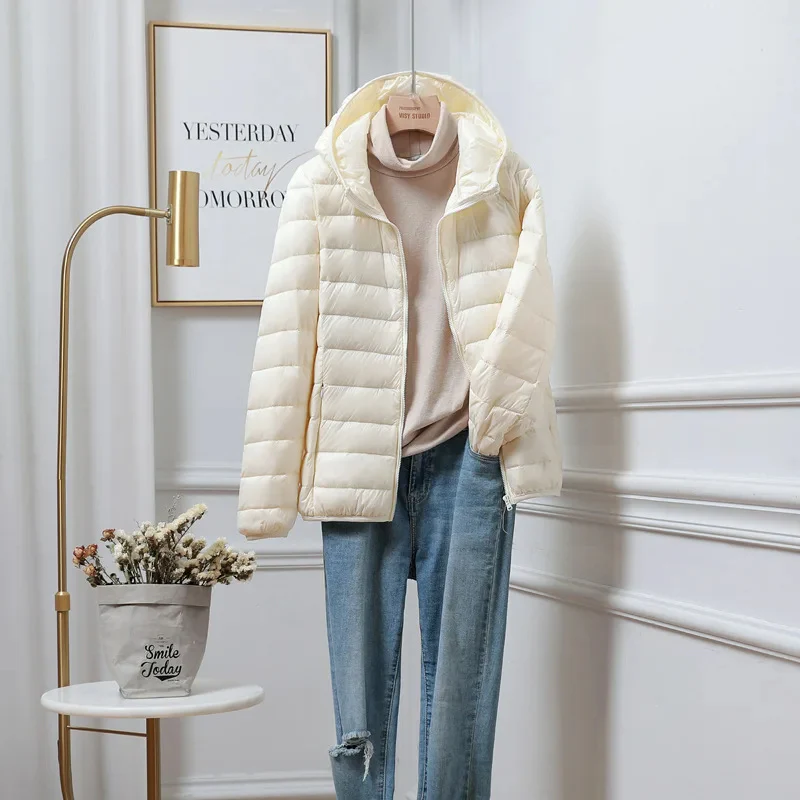 Fall Hooded Baffled Jacket