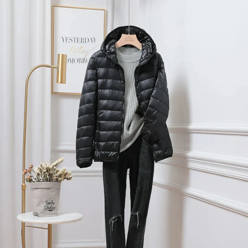 Fall Hooded Baffled Jacket