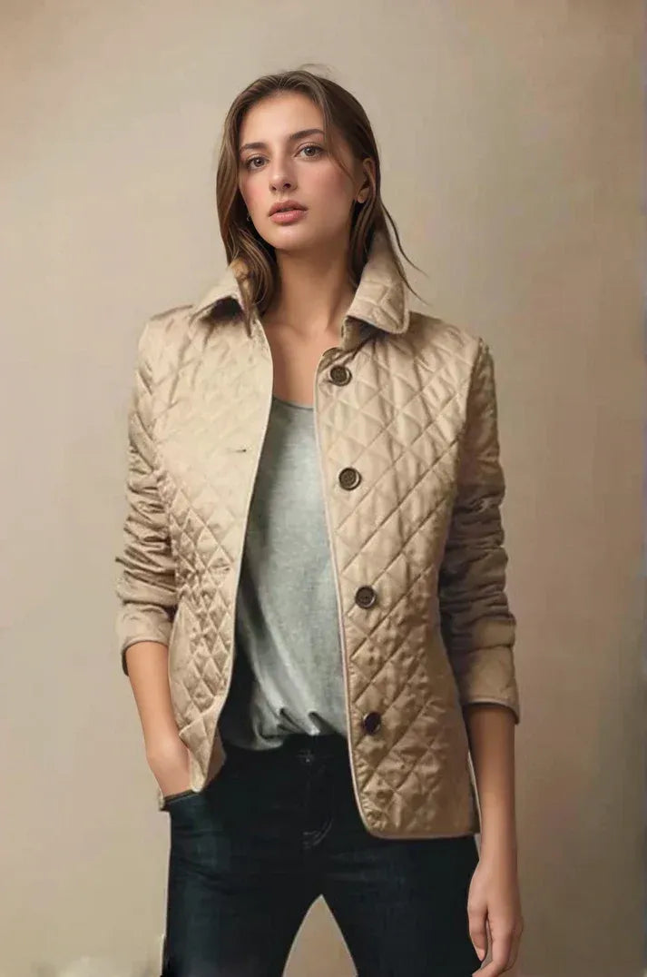 Fall Quilted Button Jacket