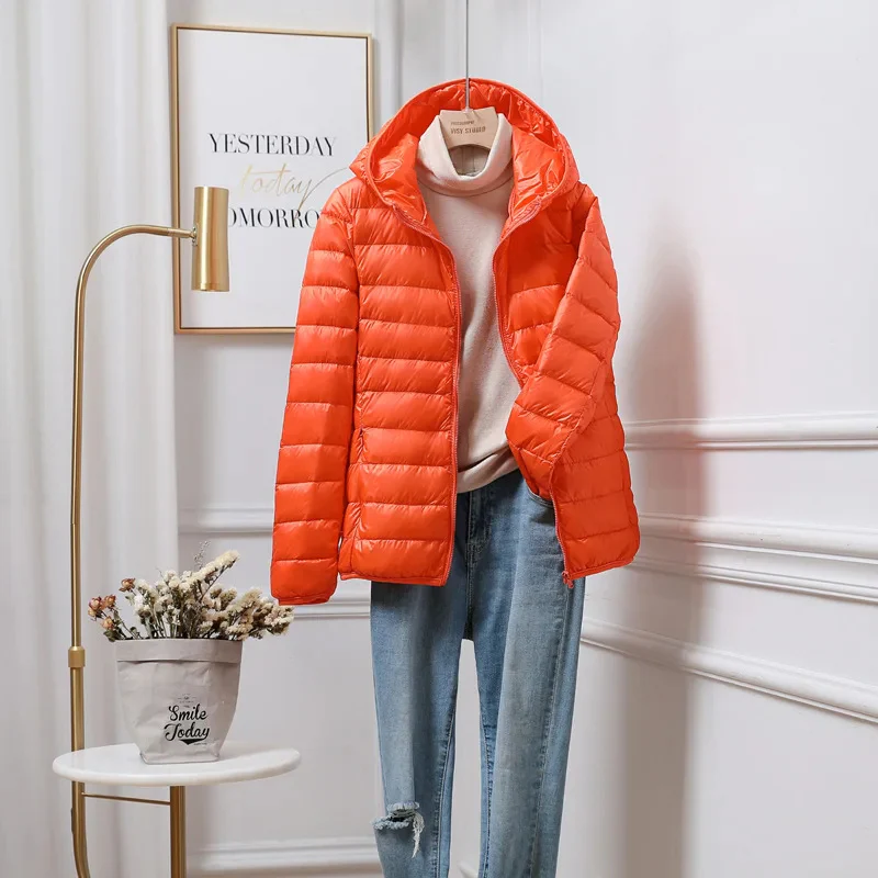 Fall Hooded Baffled Jacket