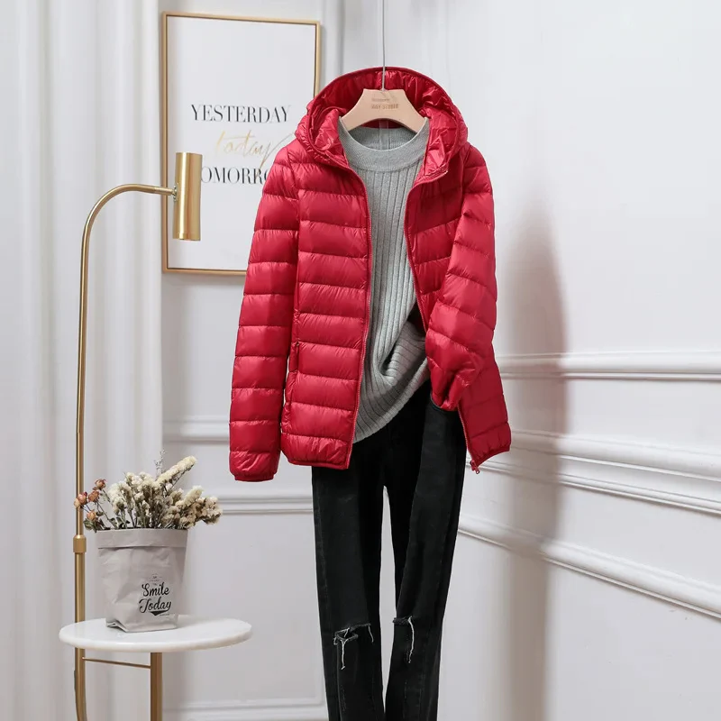 Fall Hooded Baffled Jacket
