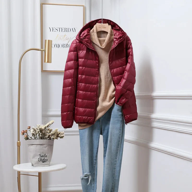 Fall Hooded Baffled Jacket
