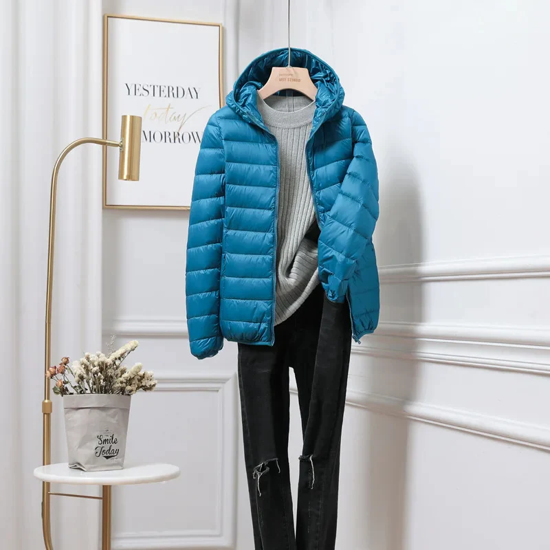 Fall Hooded Baffled Jacket