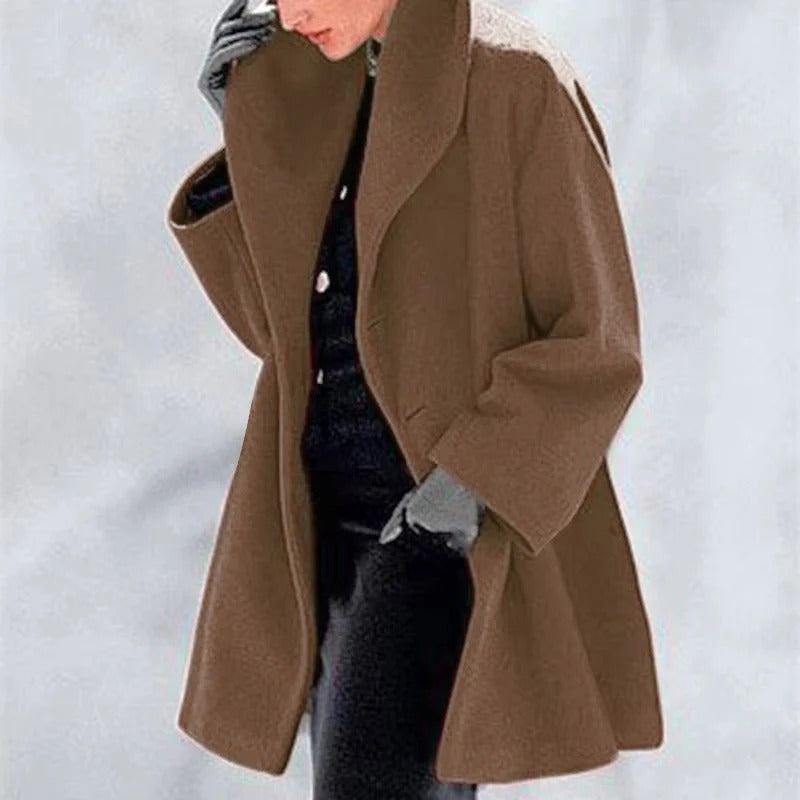 Wide Lapel Open Coat