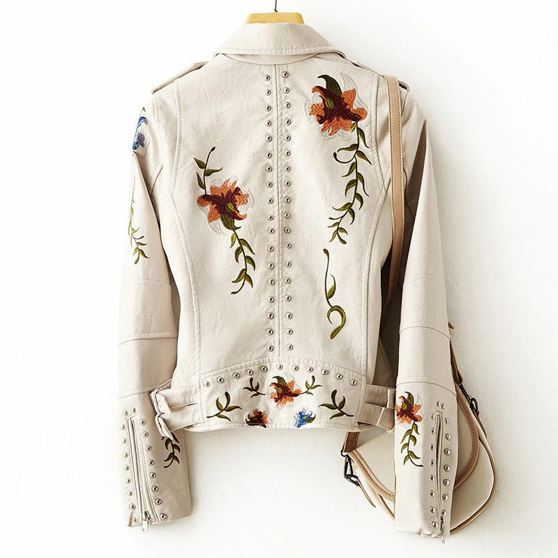 Fall Embroidered Floral Jacket