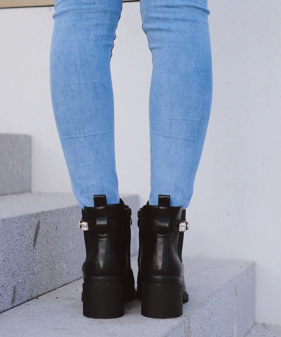Fall Embellished Ankle Boots