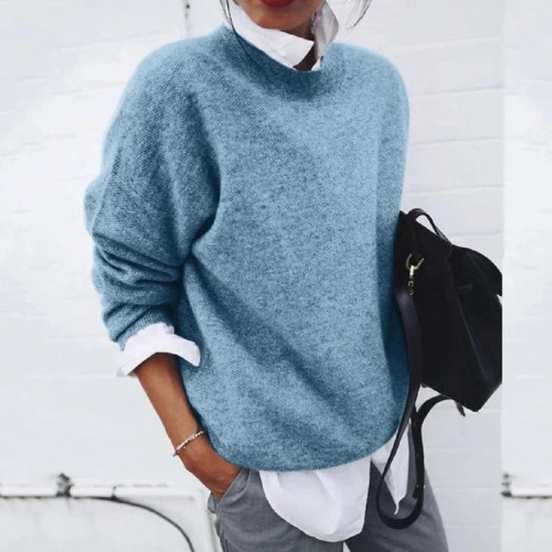 Fall Azure Knit Sweater