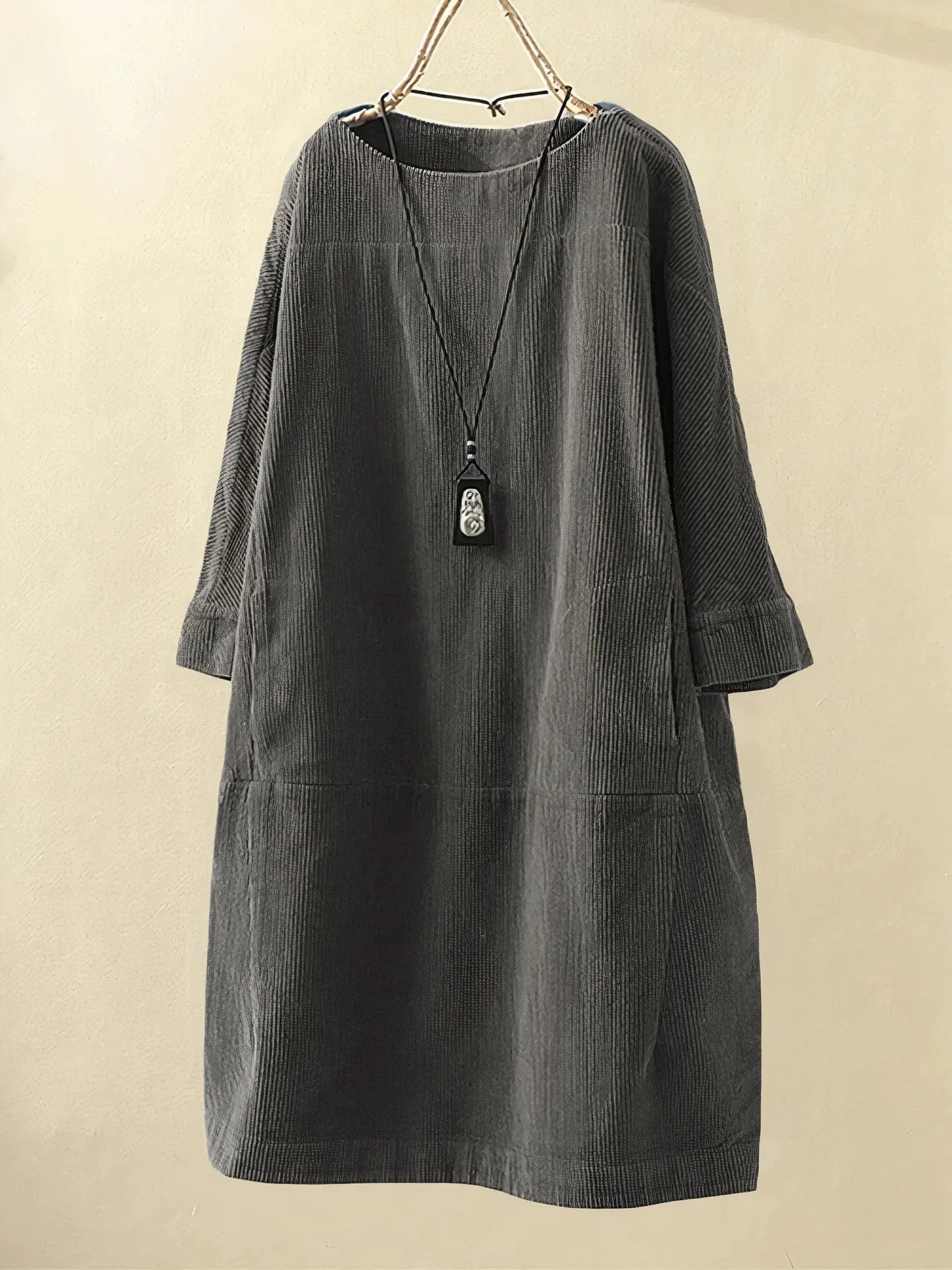 Velda Corduroy Shift Dress