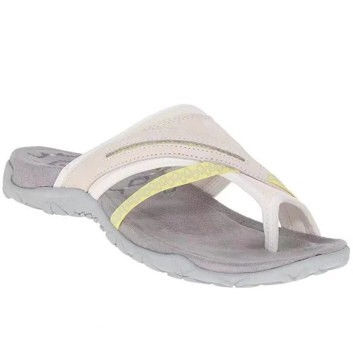 Crossband Toe-Loop Sandals