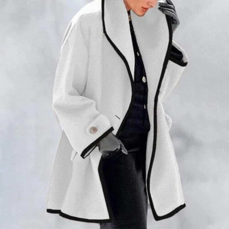 Fall Contrast Trim Coat