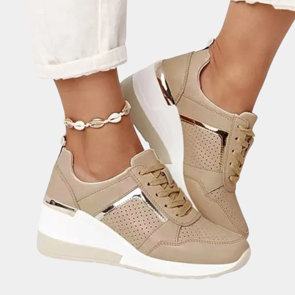 Panel Detail Platform Sneakers