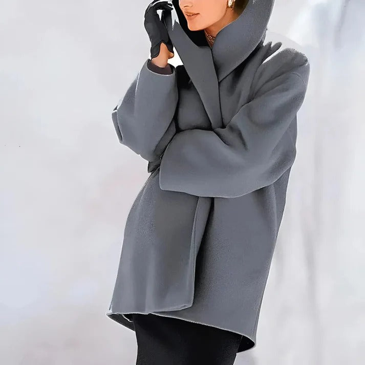 Wide Lapel Open Coat