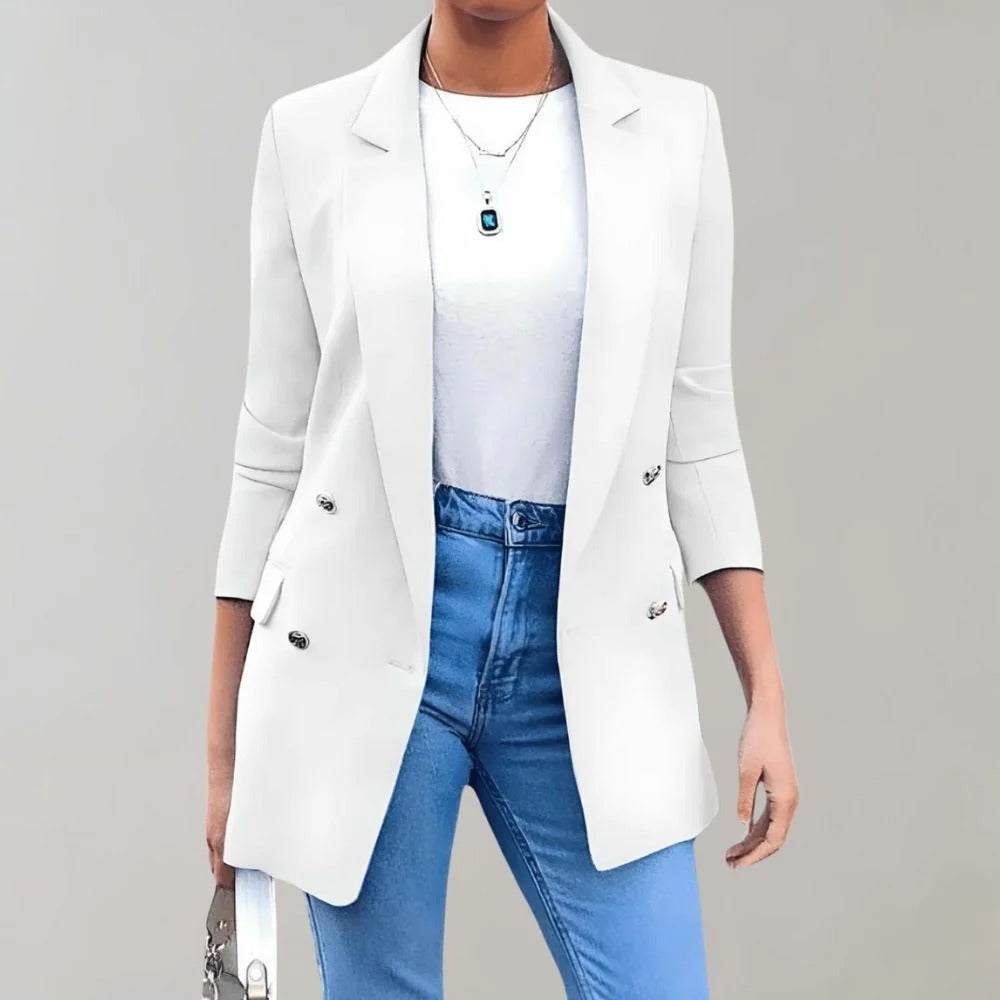 Tailored Double-Breasted Blazer