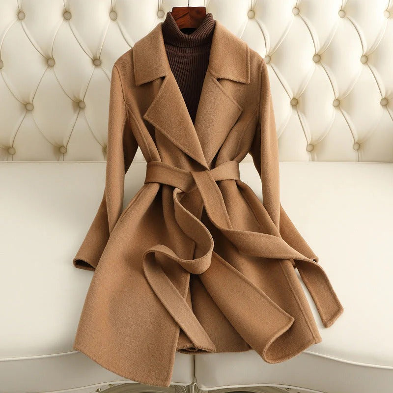Fall Wool Wrap Coat