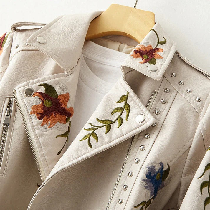 Fall Embroidered Floral Jacket