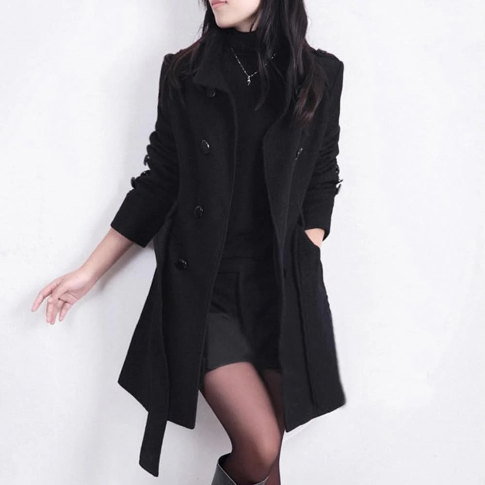 Double-Breasted Tailored Coat