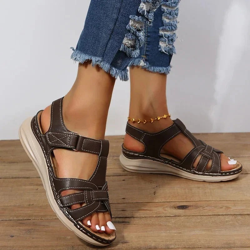 Woven Strap Slingback Sandals