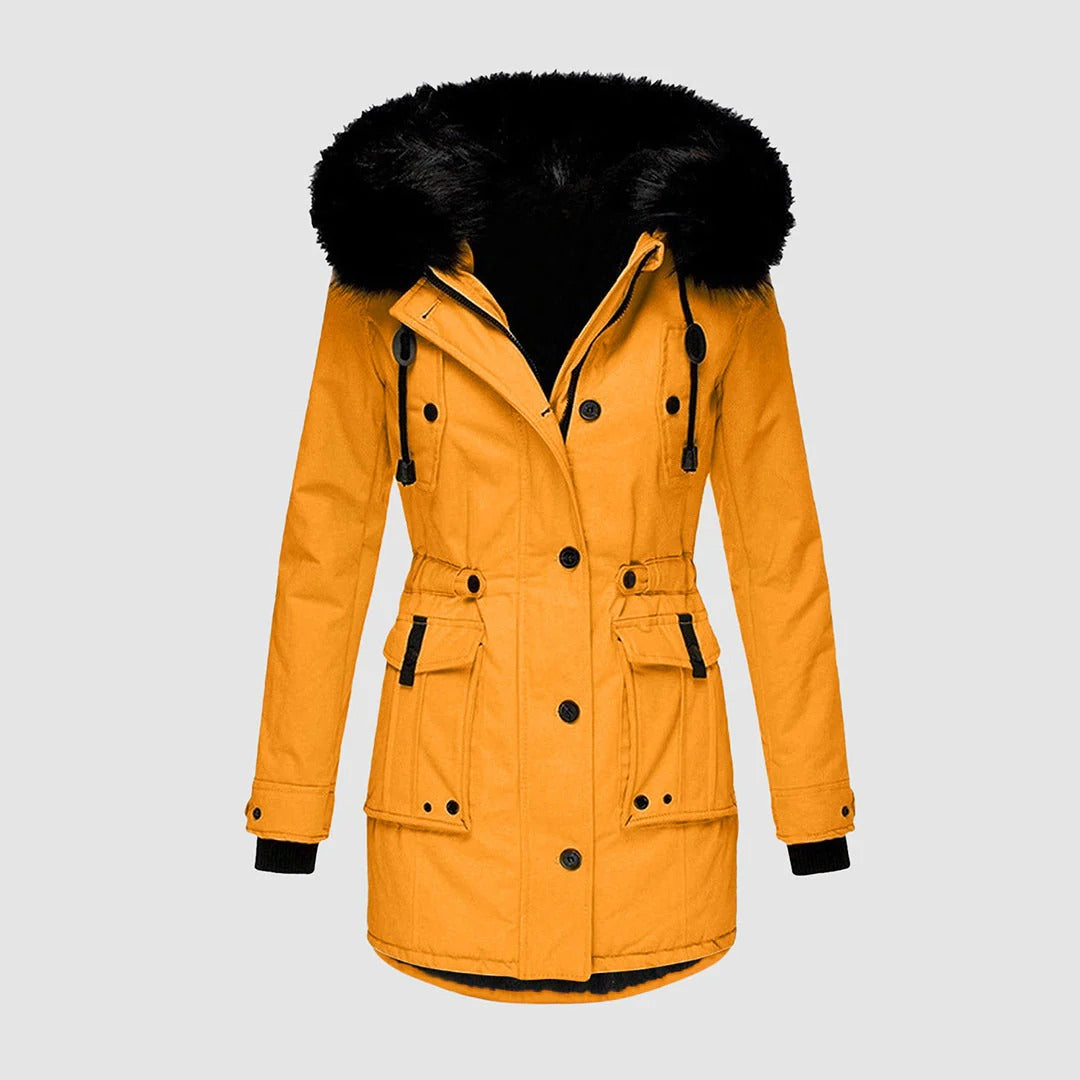 Drawstring Hooded Parka
