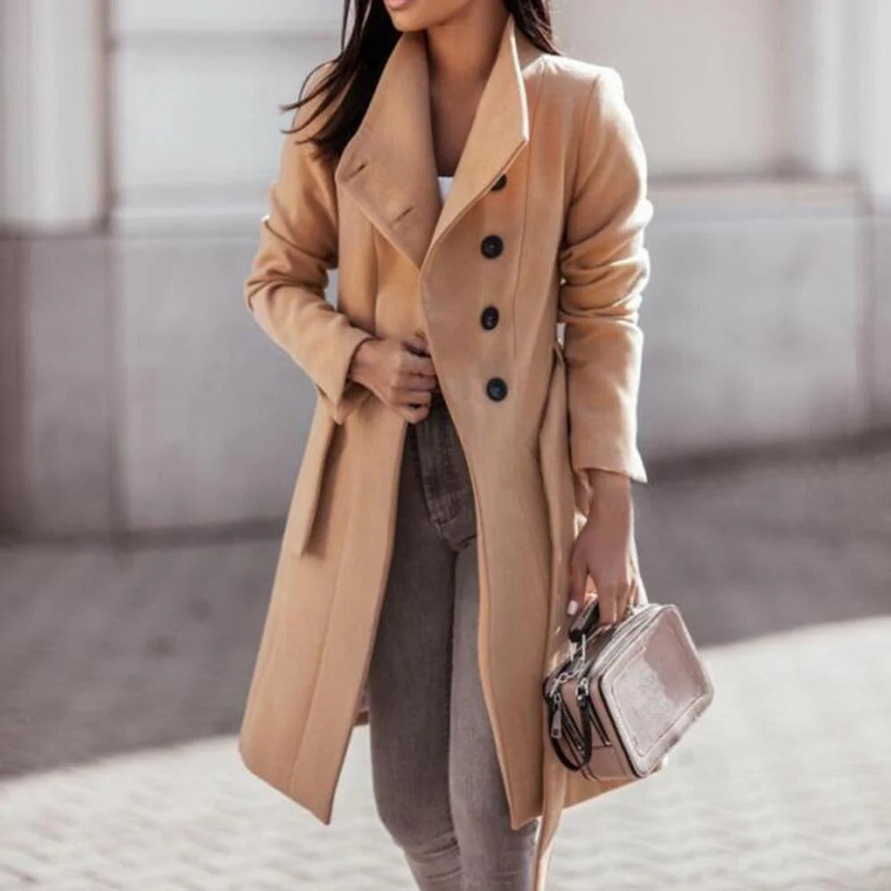 Double-Breasted Long Coat