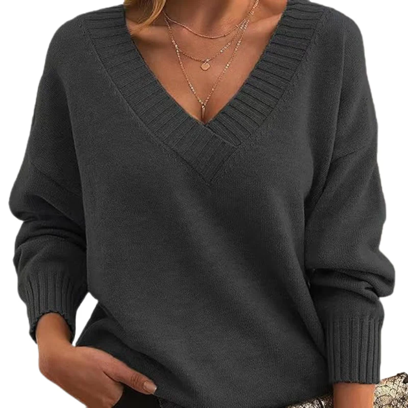 Fall Deep V-Neck Sweater