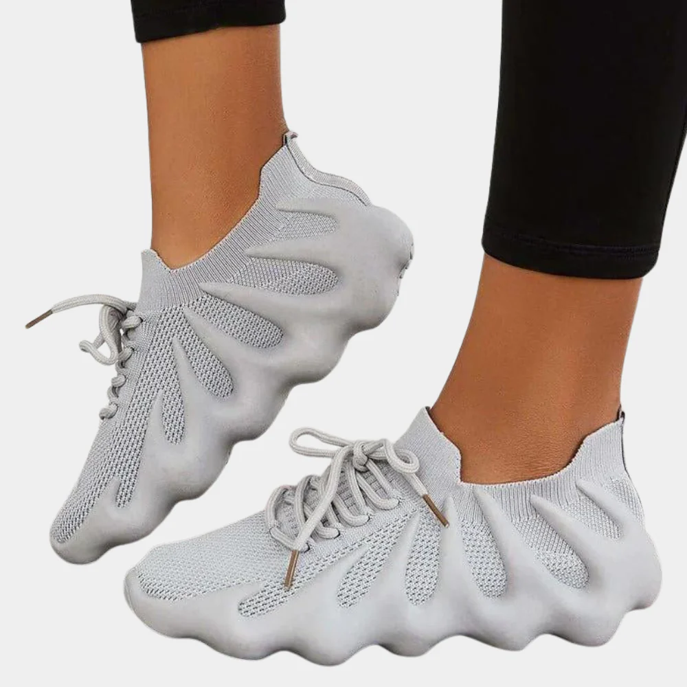 Wave Sole Knit Sneakers
