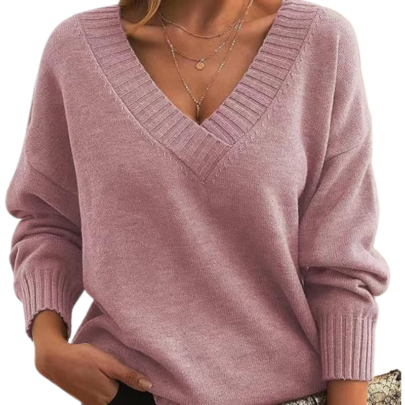 Fall Deep V-Neck Sweater