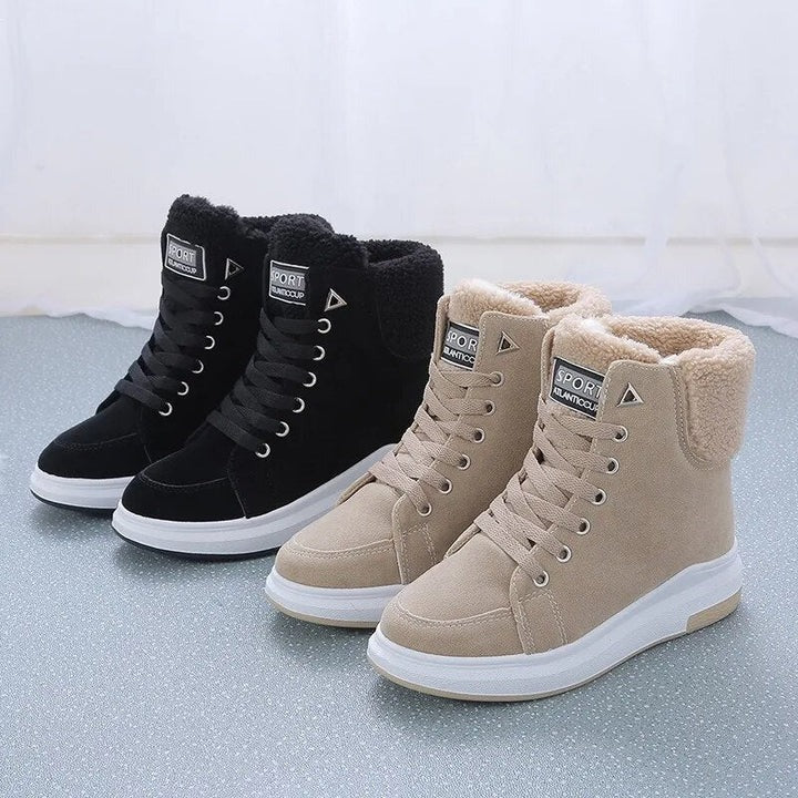 Fall Lace-Up Sneaker Boots