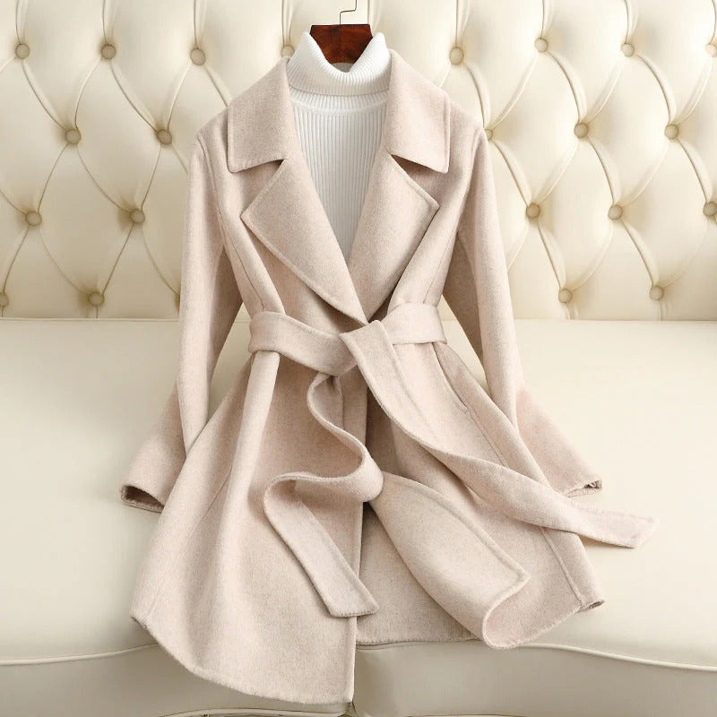 Fall Wool Wrap Coat
