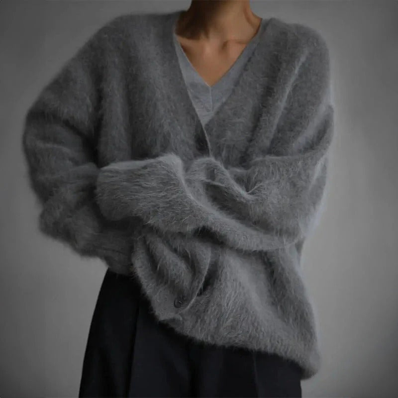 Oversized V-Neck Cardigan