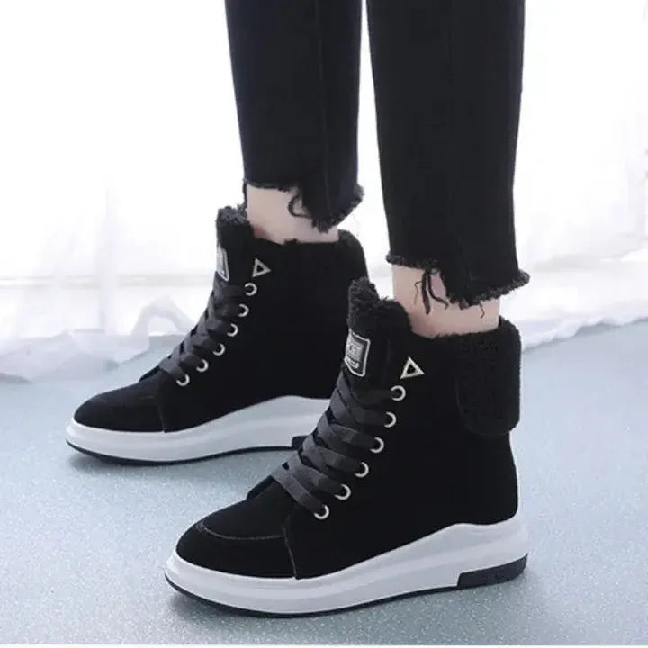 Fall Lace-Up Sneaker Boots