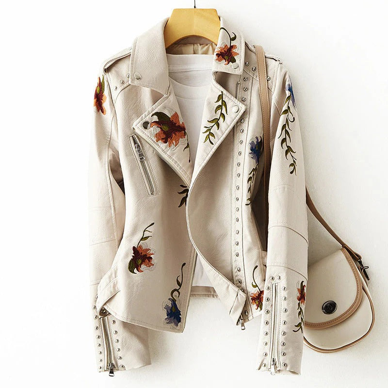 Fall Embroidered Floral Jacket