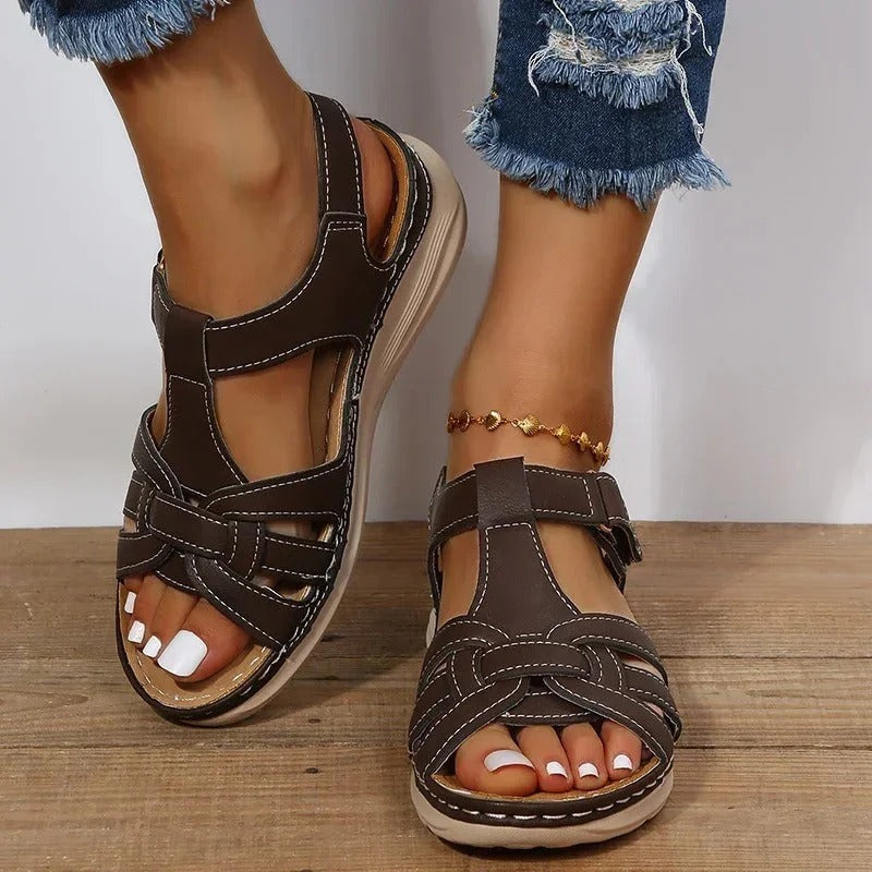 Woven Strap Slingback Sandals