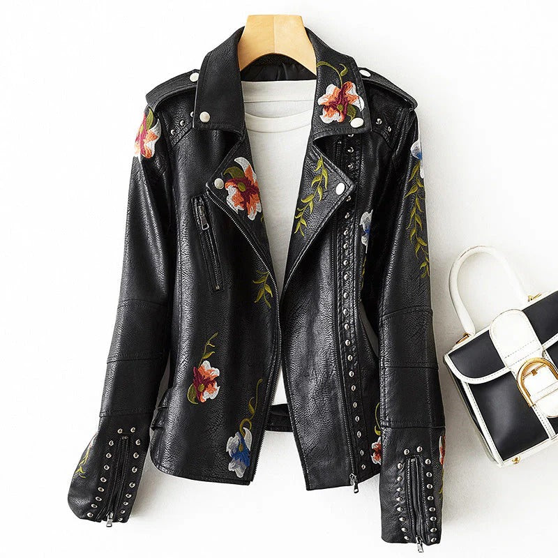 Fall Embroidered Floral Jacket