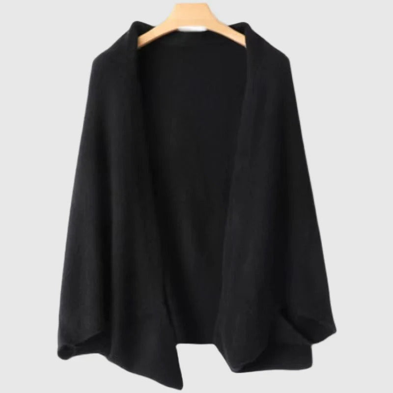 Draped Open Cardigan