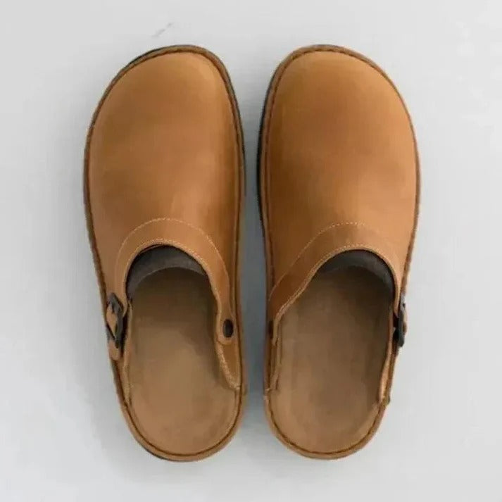 Buckle Strap Mule Clogs