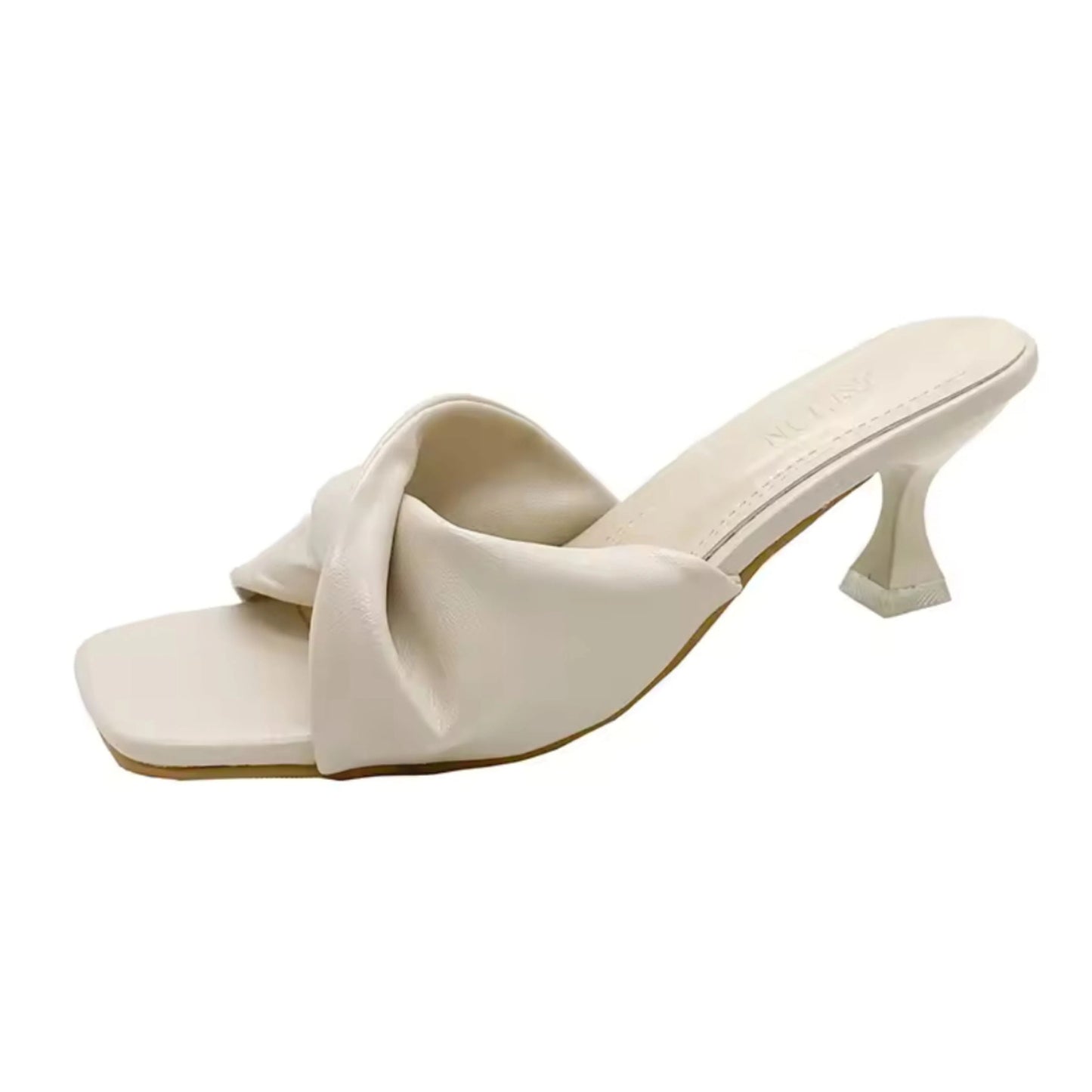 Twist Strap Heeled Sandals