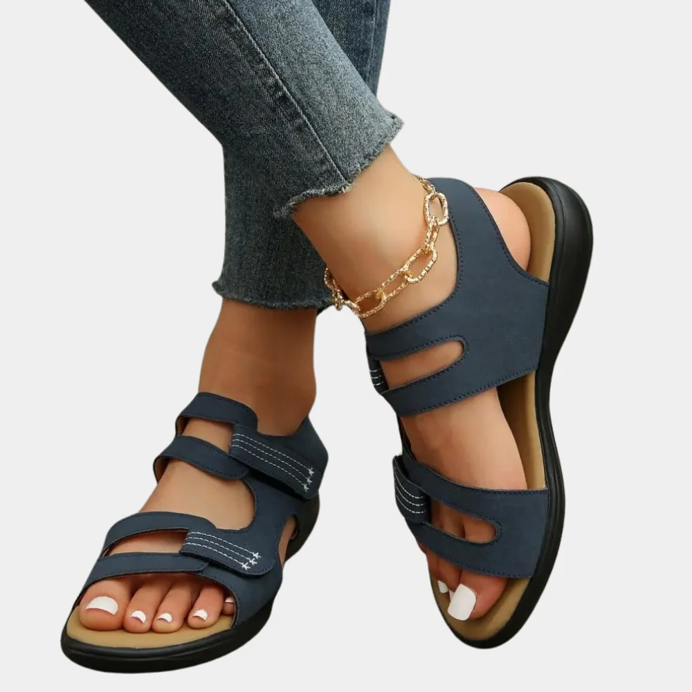 Triple Strap Velcro Sandals