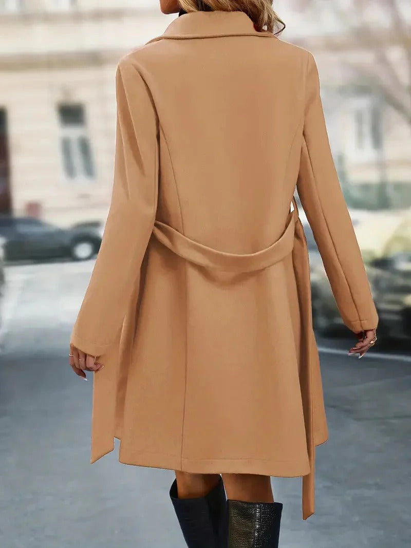 Belted Double-Breasted Coat