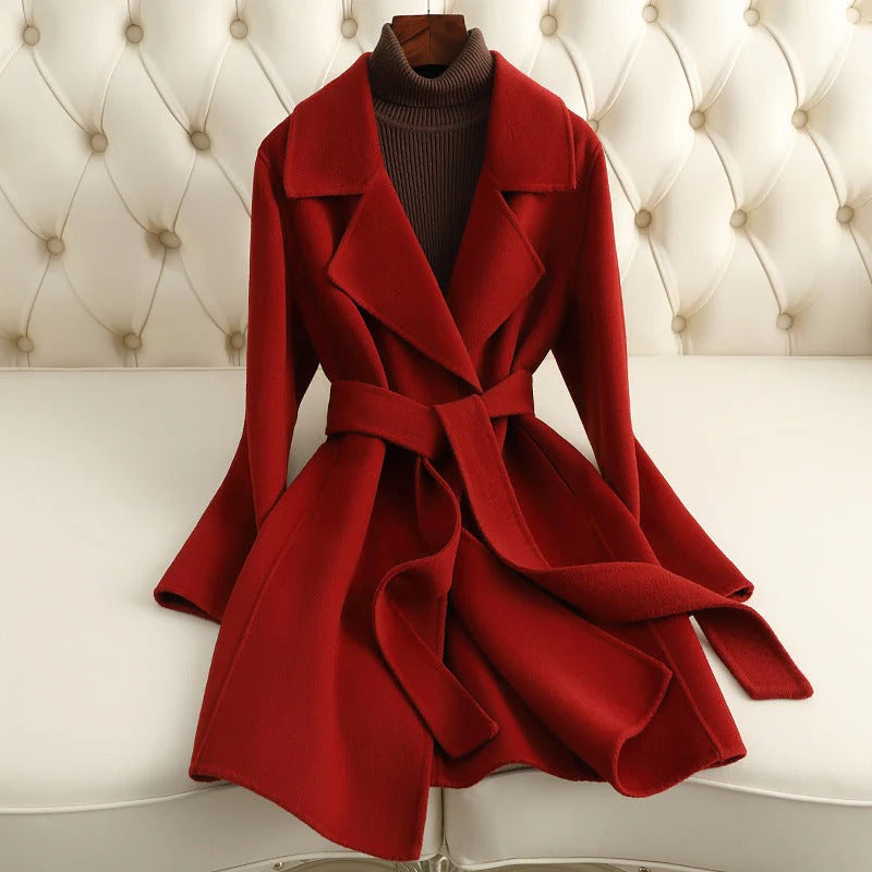 Fall Wool Wrap Coat